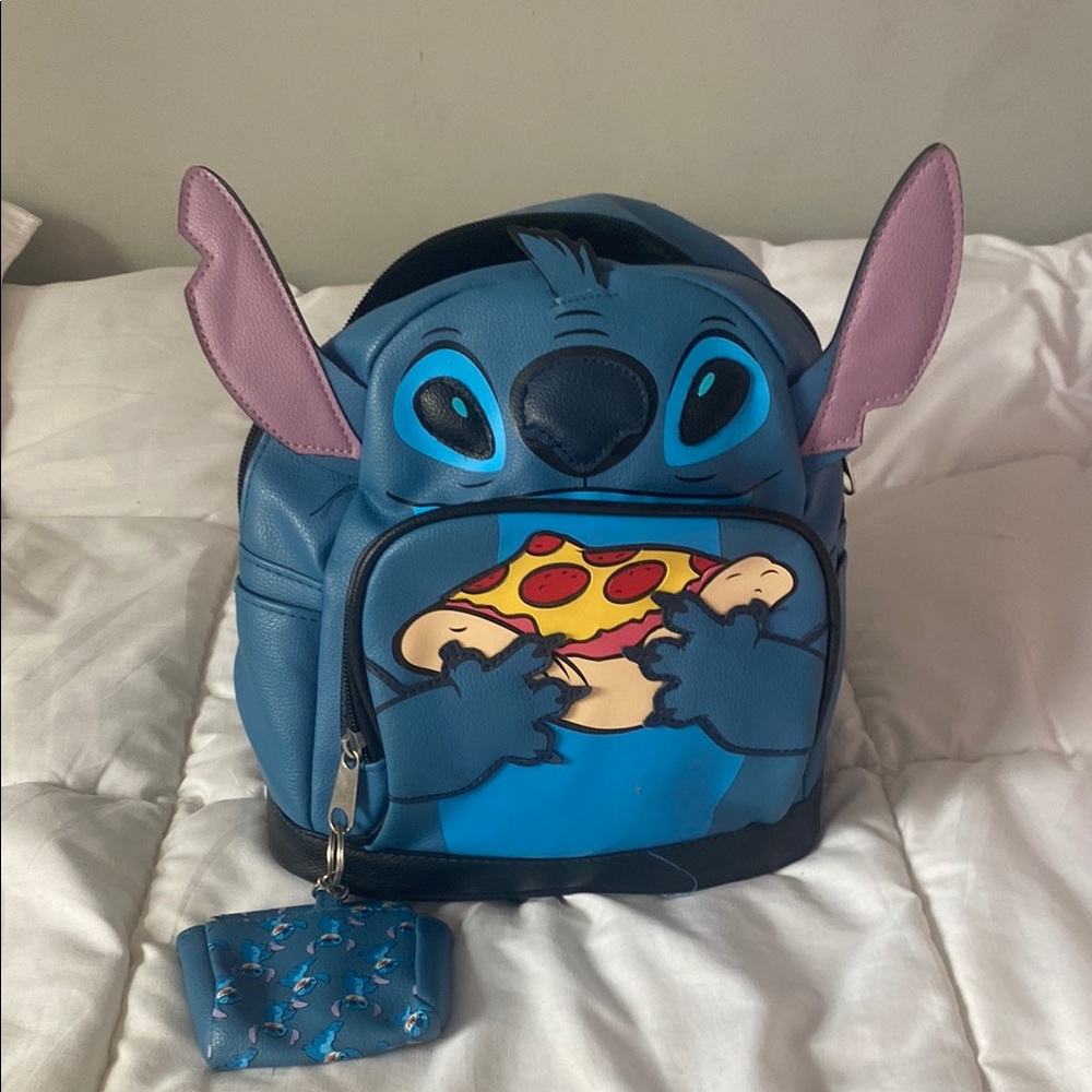 Disney Stitch Kids Backpack with Detachable Money Bag